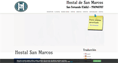Desktop Screenshot of hostaldesanmarcos.com